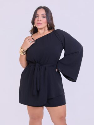 Macaquinho Duna Forrado Plus Size Tam. 48/50
