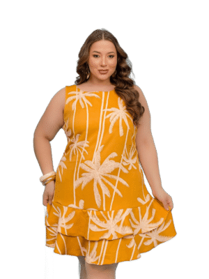 Vestido Tropical Poly Larissa Tam. 48/52
