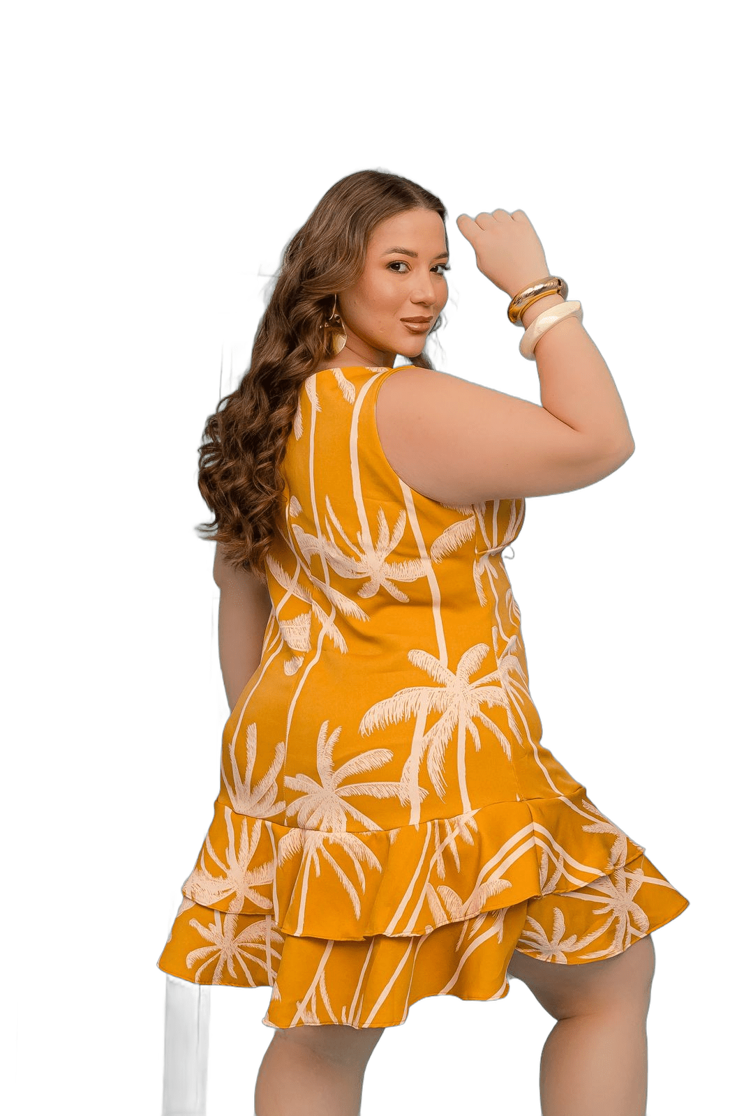 Vestido Tropical Poly Larissa Tam. 48/52 - Imagem 2