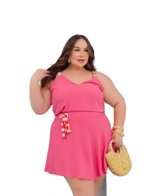 Conjunto Duna Forrado Tam. 48/52 Rosa