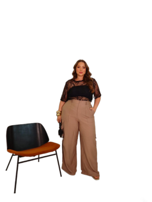 Calça Cargo Rayon Aruba – Nude