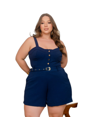 Conjunto Duna Forrado Tam. 48/50 - Azul Marinho