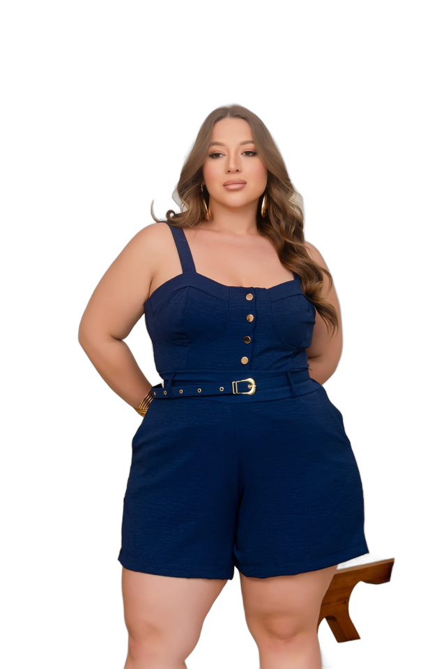 Conjunto Duna Forrado Tam. 48/50 - Azul Marinho