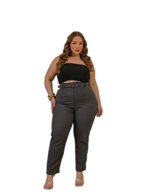 Calça Alfaiataria Tam. 44/46 - Cinza